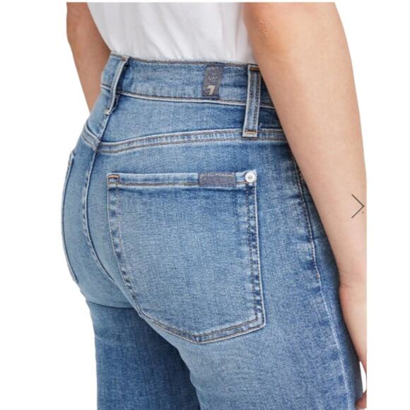 7 For All Mankind Women's MID RISE ANKLE SKINNY Jeans 27/4 - Picture 2 of 13